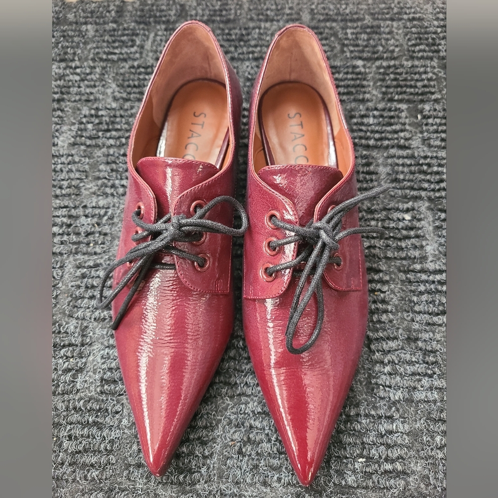 STACCATO Women's Burgundy Lace-Up Shoes